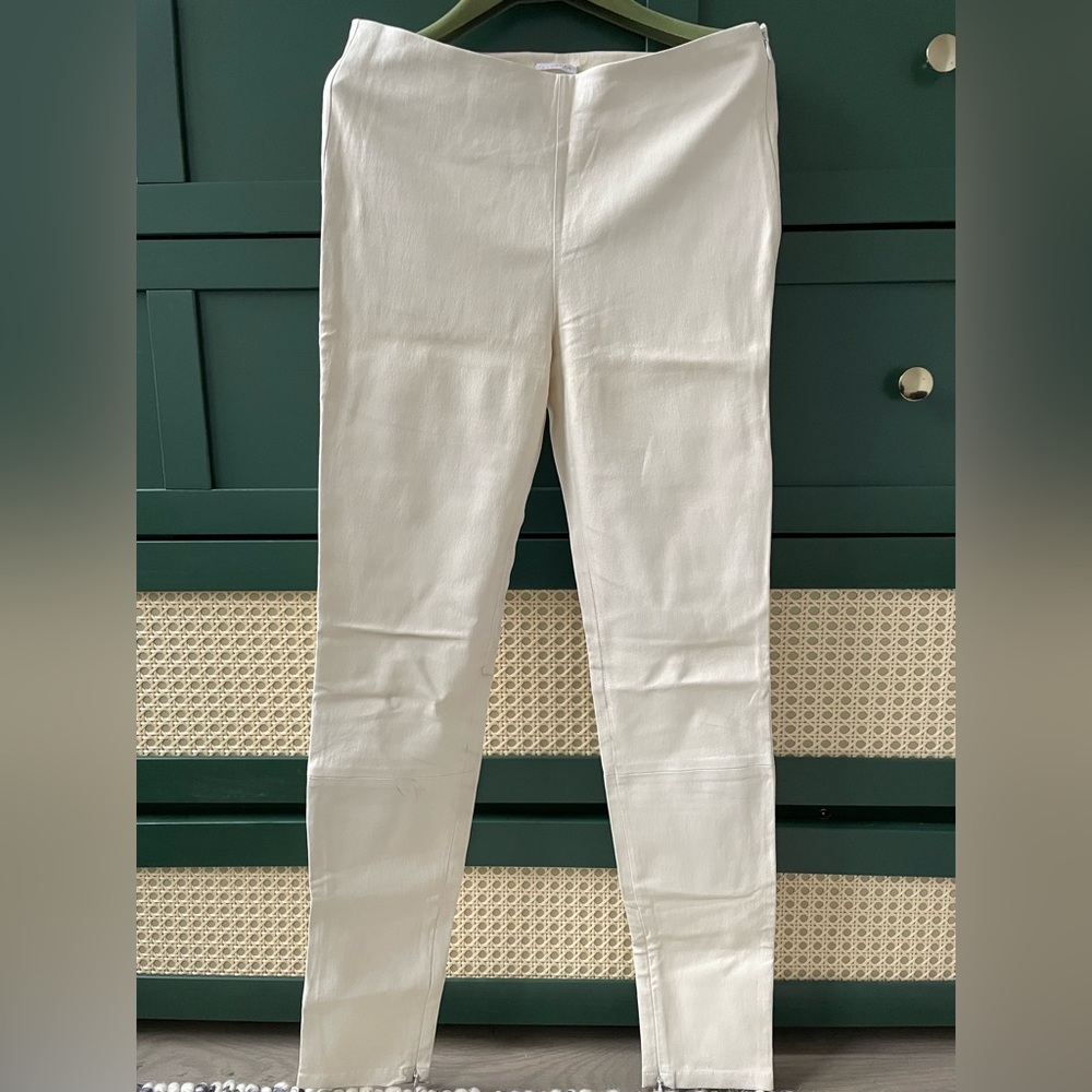 La Perla Cream Leather Pants.